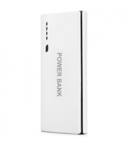 20000mAh Smart Portable Power Bank 2 USB Output Interface LED Indication Light LED Flashlight