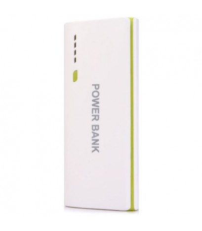 20000mAh Smart Portable Power Bank 2 USB Output Interface LED Indication Light LED Flashlight