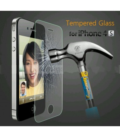 2PCS/lot For Apple Iphone 4/4S 0.3mm 9H Explosion-proof  Tempered Glass Screen Protector