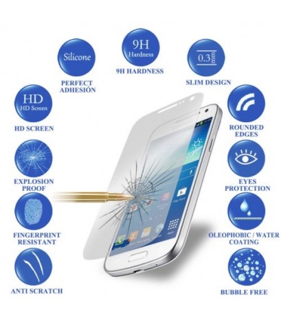 1 Pcs/Lot Top Quality Premium Anti Shatter Tempered Glass Film For samsung galaxy S4 mini i9190  Screen Protector