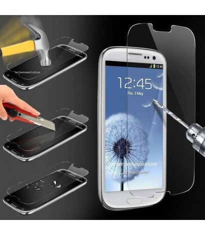 50Pcs/lot For Samsung Galaxy S3 SIII i9300 0.3mm 2.5D Premium Tempered Glass Screen Protector Protective Film