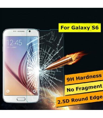 2 Pcs/Lot Premium 0.3mm 9H 2.5D Tempered Glass Film For Samsung Galaxy S6 Explosion-proof Screen Protector